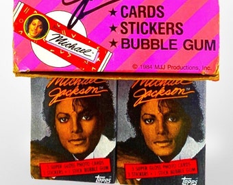 Michael Jackson ONE Wax Trading Card Pack 1984 Topps