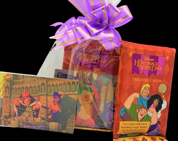 One Pack of Hunchback of Notre Dame Cards (1997) 90's favorites, vintage toys, birthday gift