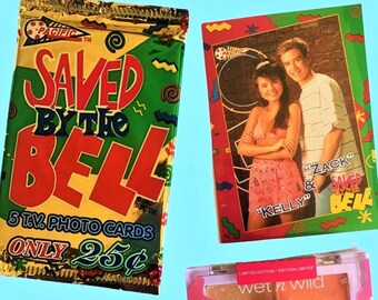 SBTB 90's Gift Set, Trading Cards, Saved by the Bell Make-Up, Retro Gifts, 90's