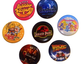 Party Favors 7 Pins (1.25 Inches)