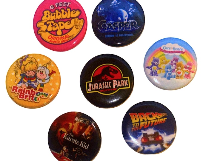 Party Favors 7 Pins (1.25 Inches)