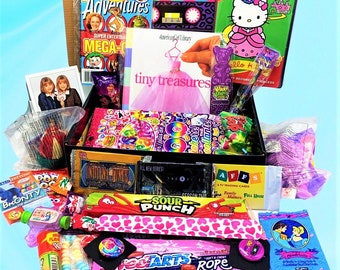 GROTE mysteriebox uit de jaren 90! Nostalgische cadeaus, Y2K, Verjaardagsdozen, Geschenken uit de jaren 90, Mystery box, Fan uit de jaren 90, Vintage speelgoed, Retro