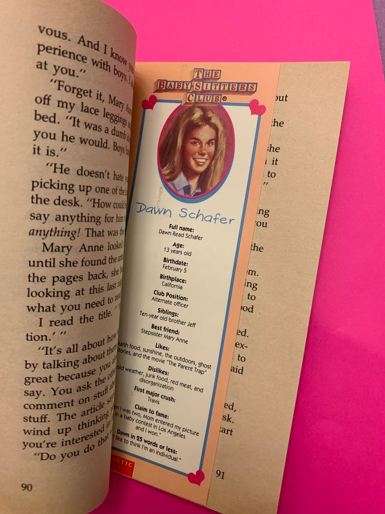 BabySitters Club Books with Collectible Bookmarks Inside Etsy