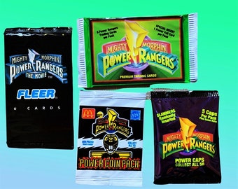 Power Rangers (4 Packs Pictured) Trading/Cards/Coin Pack/Slammers