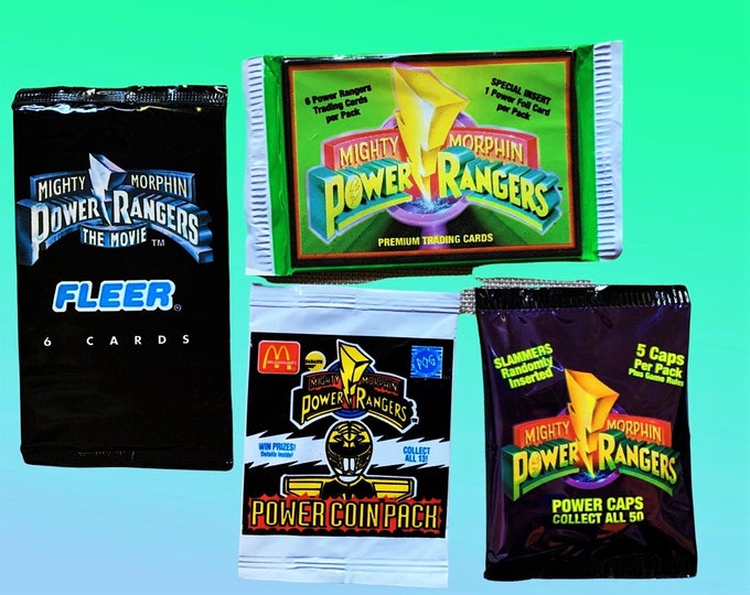 Power Rangers (4 Packs Pictured) Trading/Cards/Coin Pack/Slammers