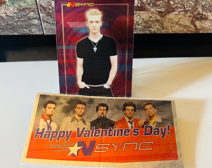 NSYNC Valentine's Day Telegram 2000's Nostalgia *NSYNC, Justin Timberlake Trading Card and Valentine