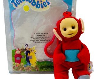 Pluszowa zabawka Teletubisie Po Clip-On — Burger King Kids Meal (1998)