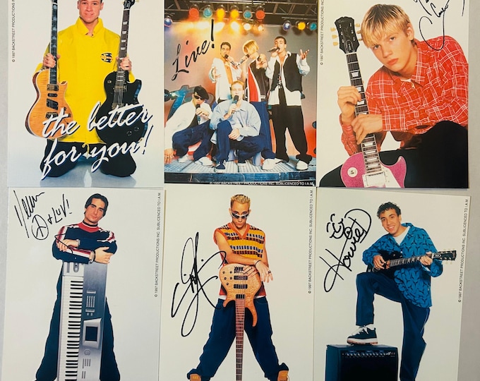 Backstreet Boys Six Group 4x6 BSB Photos 1998 Lot of 6