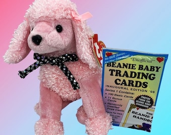 Brigette the Pink Poodle (2001) with Sealed Trading Card Pack