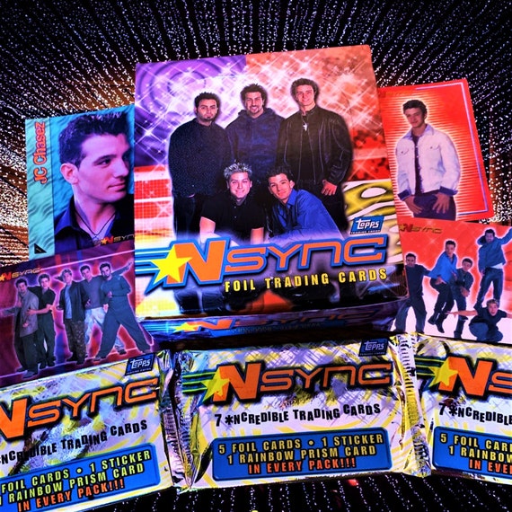 NSYNC Foil Trading Card one Sealed Pack Dated 2000 Vintage Etsy