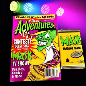 Februari 1996 Disney-avonturenmagazine, nostalgie uit de jaren 90, vintage, verjaardagscadeaus, ruilkaartenpakket, The Mask