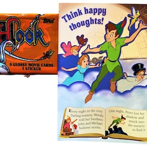 Tarjeta de cumpleaños Peter Pan con Hook Trading Card Pack (1991)