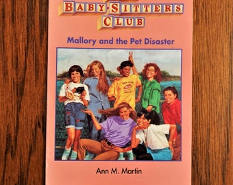 Mallory and the Pet Disaster!  Mini BSC Collector Book (Not an Actual Book 1993)