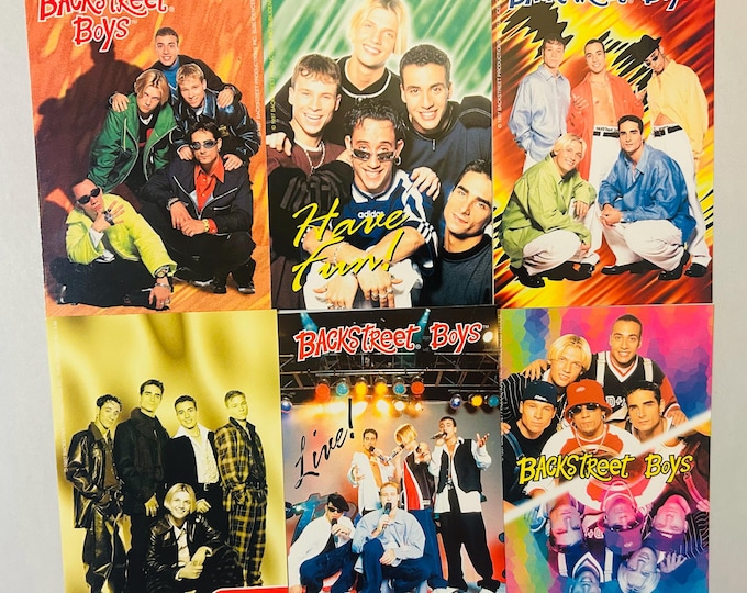 Backstreet Boys Six Group 4x6 BSB Photos 1998 Lot of 6