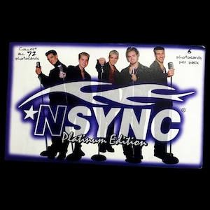 Pack de cartes photo scellées NSYNC *NSYNC, cadeaux, musique pop, nostalgie, Justin Timberlake, édition Platinum