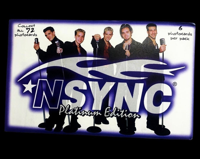 NSYNC Sealed One Photocard Pack *NSYNC, Gifts, Pop Music, Nostalgia, Justin Timberlake, Platinum Edition