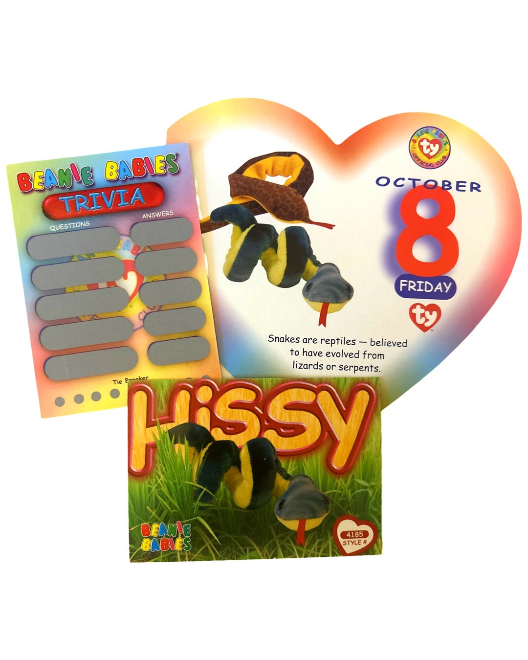 Beanie of the Day (october 8th) Hissy, Beanie Baby Birthday