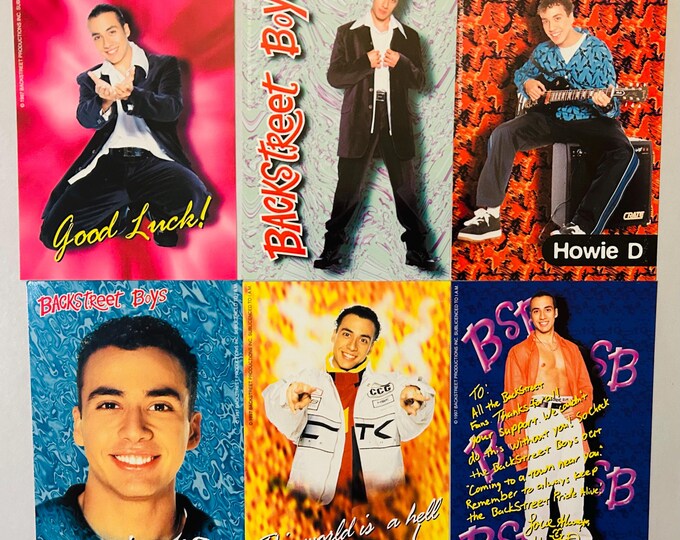 Howie Dorough Backstreet Boys Six 4x6 BSB Photos 1998 Lot of 6