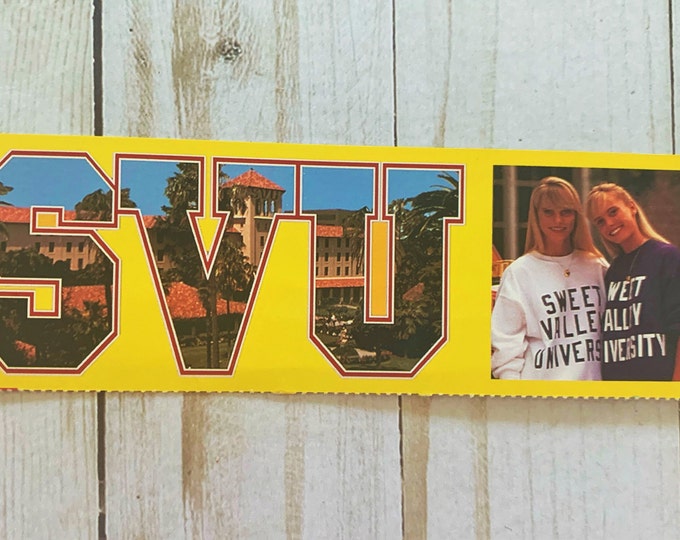 SVU 90's Bookmark - Authentic, Rare, Sweet Valley University