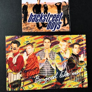 Conjuntos DUO Backstreet Boys - Escolha uma combinação de foto/cartão colecionável dos anos 90 (presentes dos anos 90, BSB, boy bands, retrocesso dos anos 90)