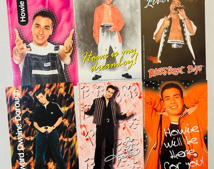 Howie Dorough Backstreet Boys Six 4x6 BSB Photos 1998 Lot of 6