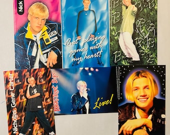 Nick Carter Backstreet Boys Six 4x6 BSB Photos 1998 Lot of 6