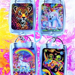Lisa Frank doppelseitige Schlüsselanhänger, wählen Sie zwei Designs