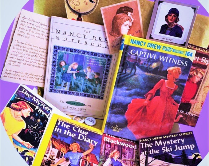 Nancy Drew Mystery Box! Nostalgic gift, Birthday boxes, Mystery box, 90's fan, Vintage toys, Retro 90s gift