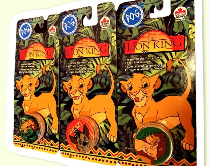 Lion King One Pack of 7 Pogs Slammers!