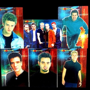 Juego de cartas coleccionables NSYNC 6, rellenos de medias, NSYNC, Justin Timberlake