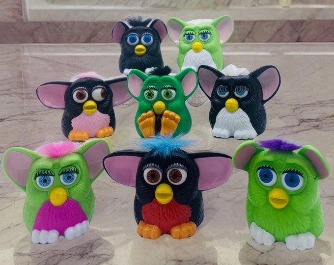 Furby Gift Figure, 90s Vintage, Choose Your Own Furby Color and Hair