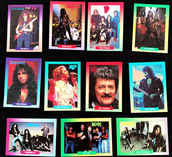 Rock Cards (one 1991 Trading Card Pack) Each Pack Has 13 Cards