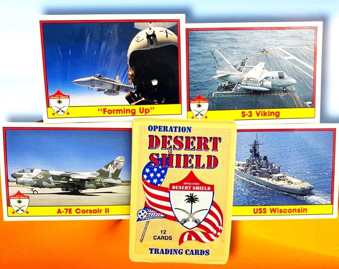 Desert Shield 1991 Trading Card Pack (1 Pack of 12 Cards)