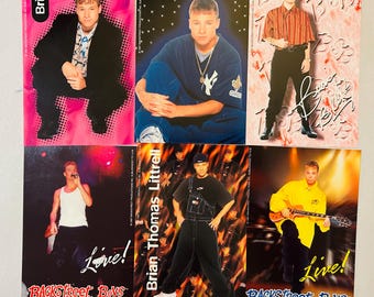Brian Littrell Backstreet Boys Six 4x6 BSB Photos 1998 Lot of 6