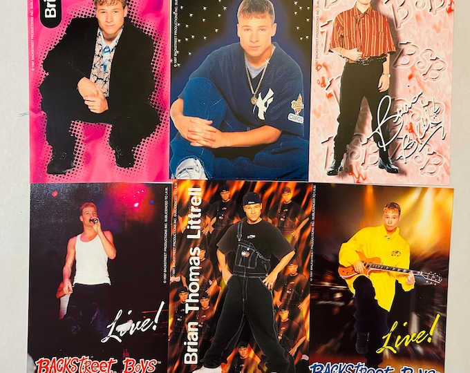 Brian Littrell Backstreet Boys Six 4x6 BSB Photos 1998 Lot of 6