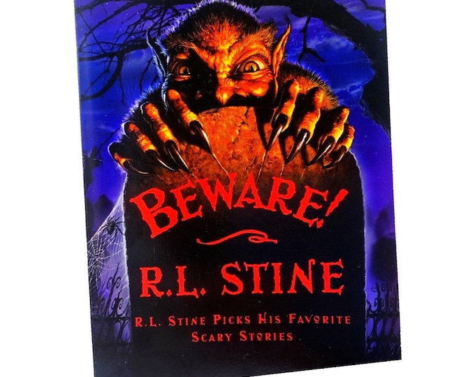 Beware, RL Stine Paperback Book First Avon Edition 2004