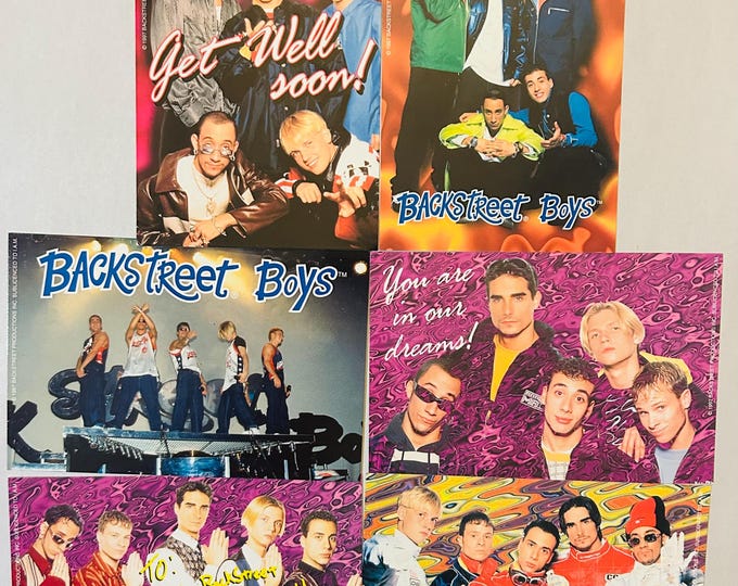 Backstreet Boys Six Group 4x6 BSB Photos 1998 Lot of 6
