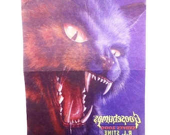 Goosebumps Cat Iron-On, 1998 Insert, Rare