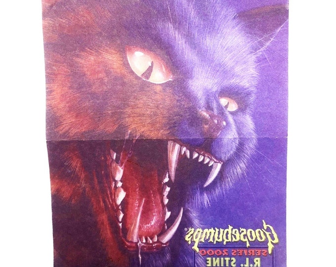 Goosebumps Cat Iron-On, 1998 Insert, Rare