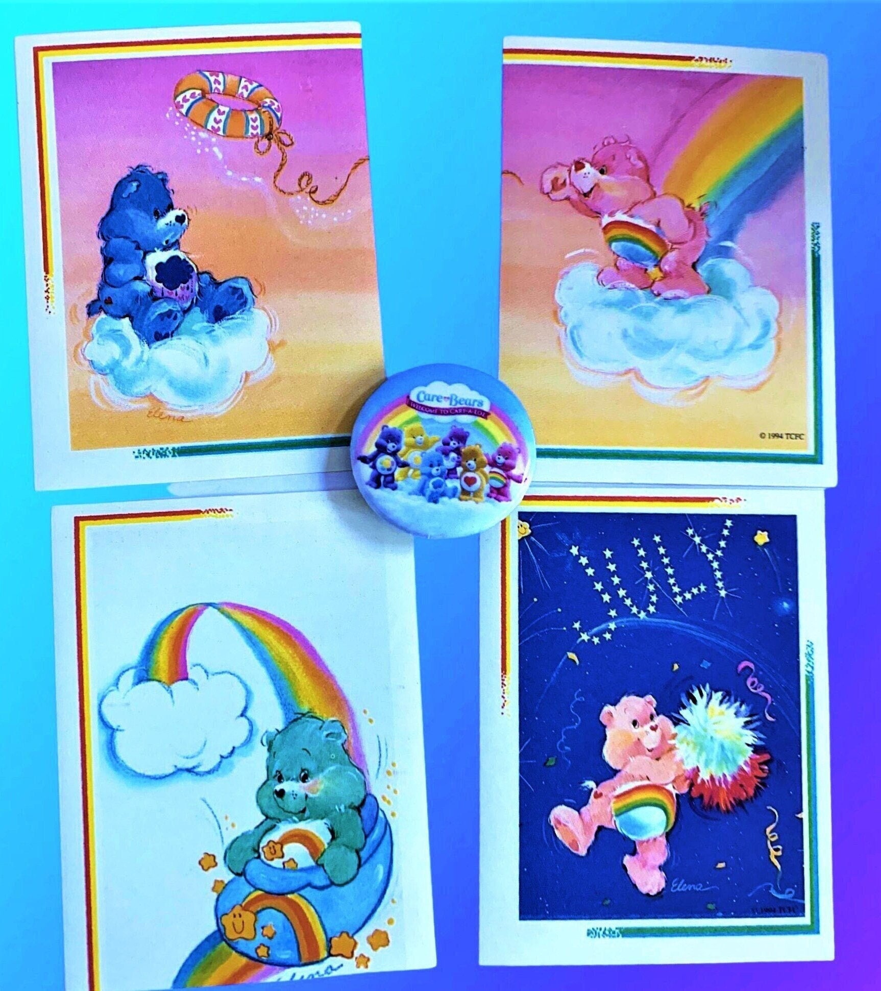 Care Bear Stickers MINI 80s decal retro vintage inspired carebears decals