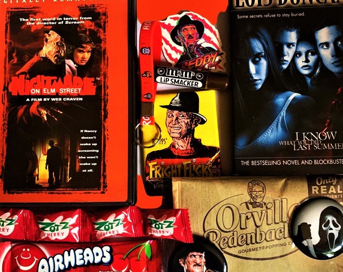 Scary Movie Box, Nightmare on Elm Street, Nostalgic Gifts, Gift Boxes, Birthday Boxes, Horror Fan
