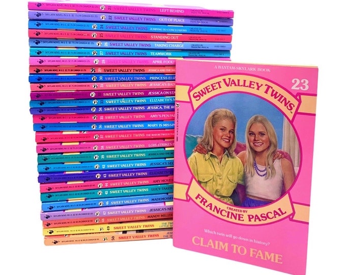 SWEET VALLEY #21 to 48 TWINS edition, Choose a Title by Francine Pascal 80s Young Adult Fiction, 1988 Editions, Build your own Book Lot