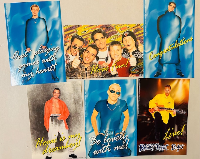 Backstreet Boys Six Group 4x6 BSB Photos 1998 Lot of 6