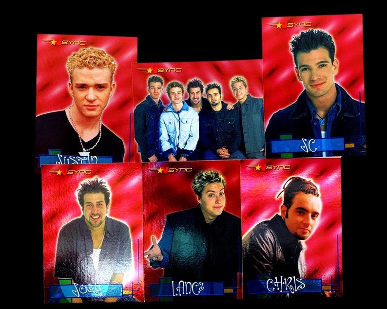 Set de 6 cromos de NSYNC, ideales para regalar, NSYNC, Justin ...