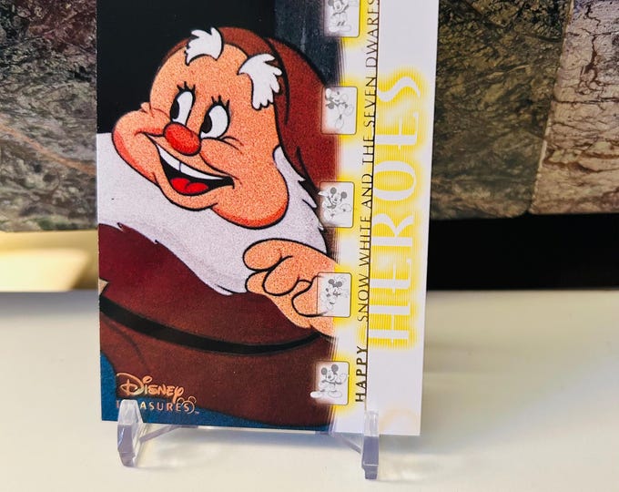 Snow White Happy 2003 Disney Treasures Trading Card
