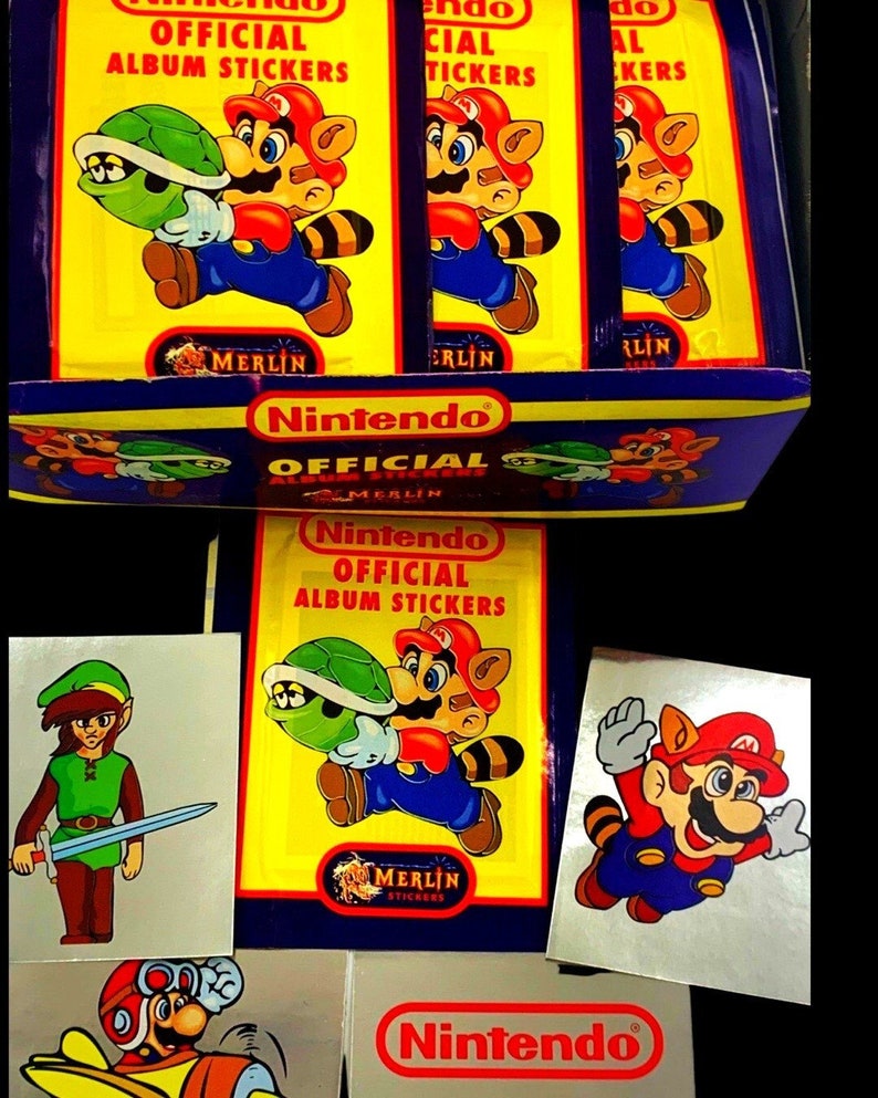 Nintendo Sticker Pack (6 Stickers) 1992 - Etsy