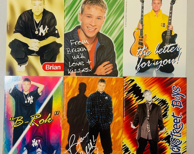 Brian Littrell Backstreet Boys Six 4x6 BSB Photos 1998 Lot of 6
