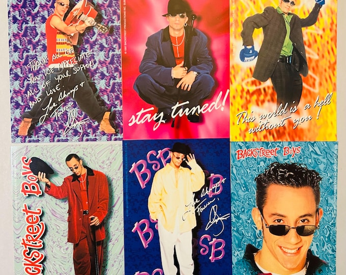 AJ McLean Backstreet Boys Six 4x6 BSB Photos 1998 Lot of 6