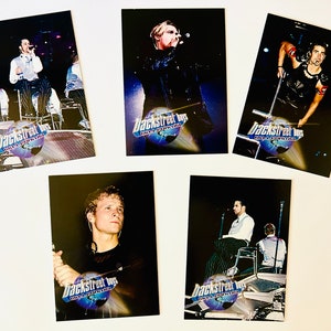 Cinco cartas colecionáveis individuais dos Backstreet Boys Coleção de cartas dos Backstreet Boys (2000)