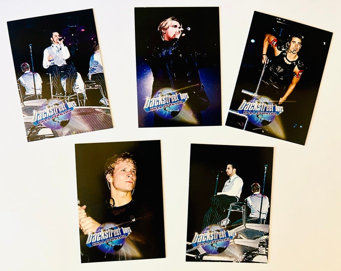 Five Backstreet Boys Single Trading Cards Backstreet Boys Card Collection (2000)